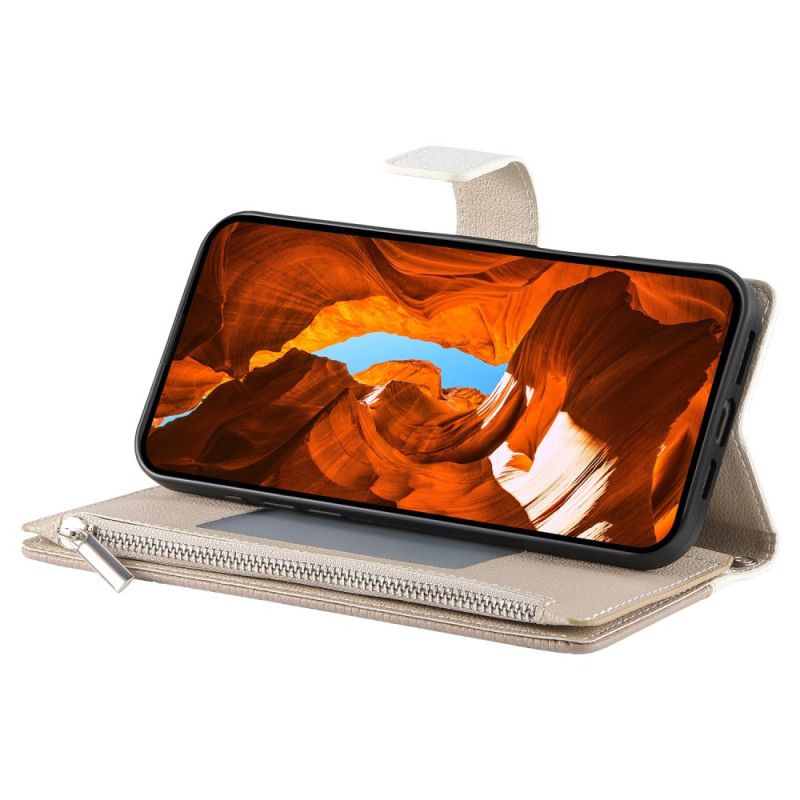 Etui Folio Samsung Galaxy S26 Dwukolorowy Portfel Z Paskami Etui Ochronne