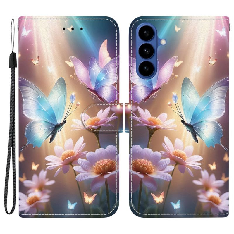 Etui Folio Samsung Galaxy S26 Motyle W Świetle Etui Ochronne