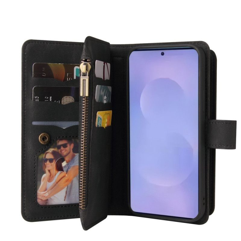 Etui Folio Samsung Galaxy S26 Portfel Z 15 Przegródkami Na Karty I Paskiem