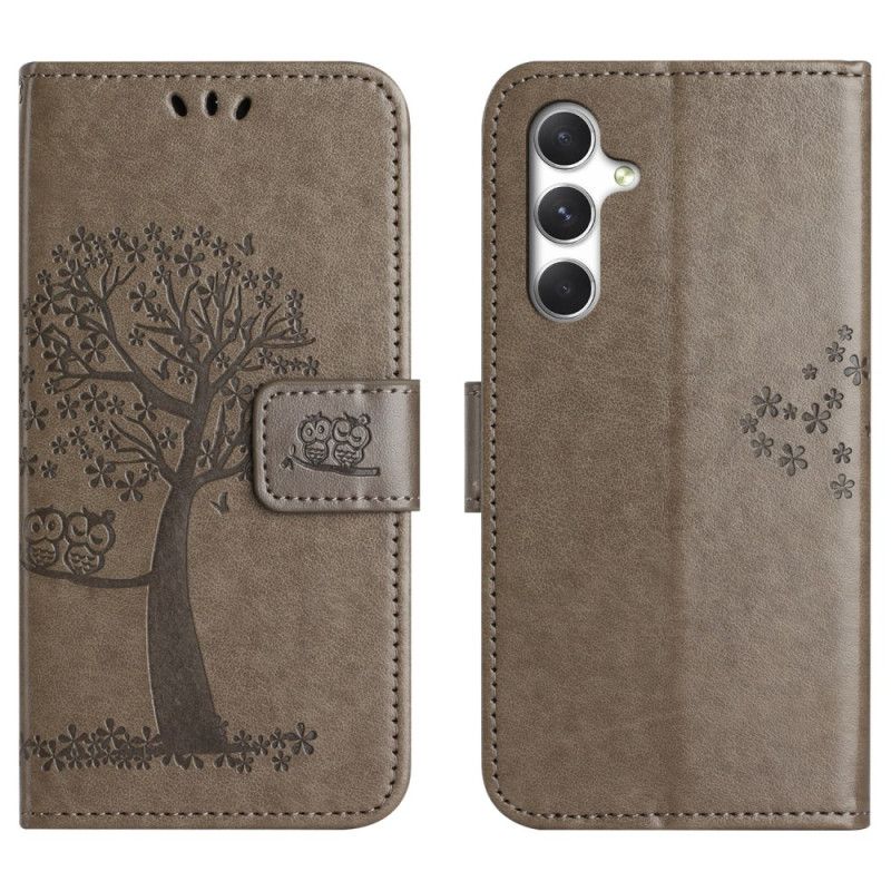 Etui Folio Samsung Galaxy S26 Wzór Z Sową I Drzewem Etui Ochronne
