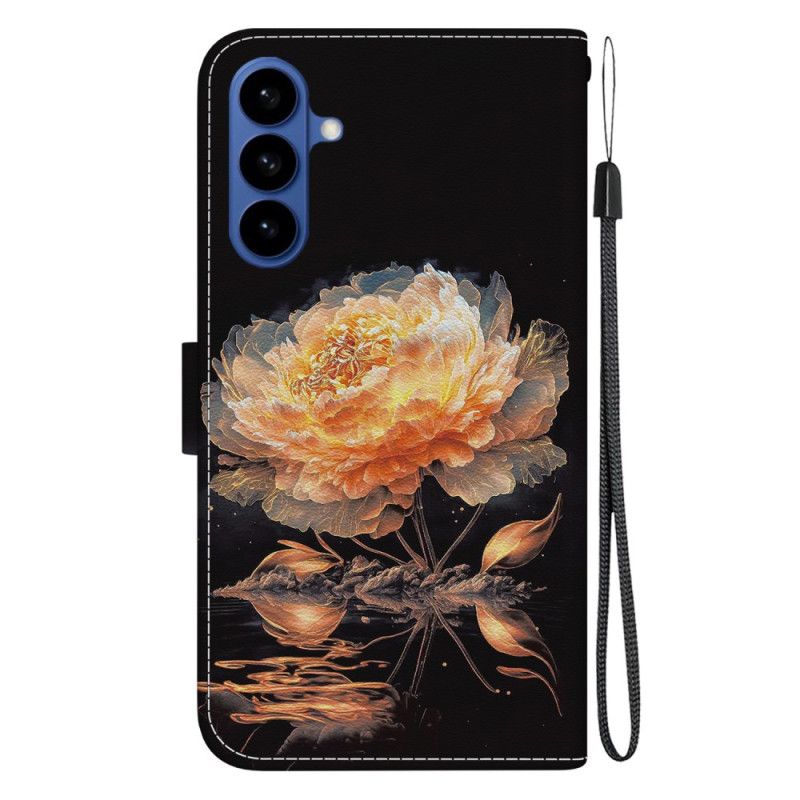 Etui Folio Samsung Galaxy S26 Złota Piwonia Etui Ochronne