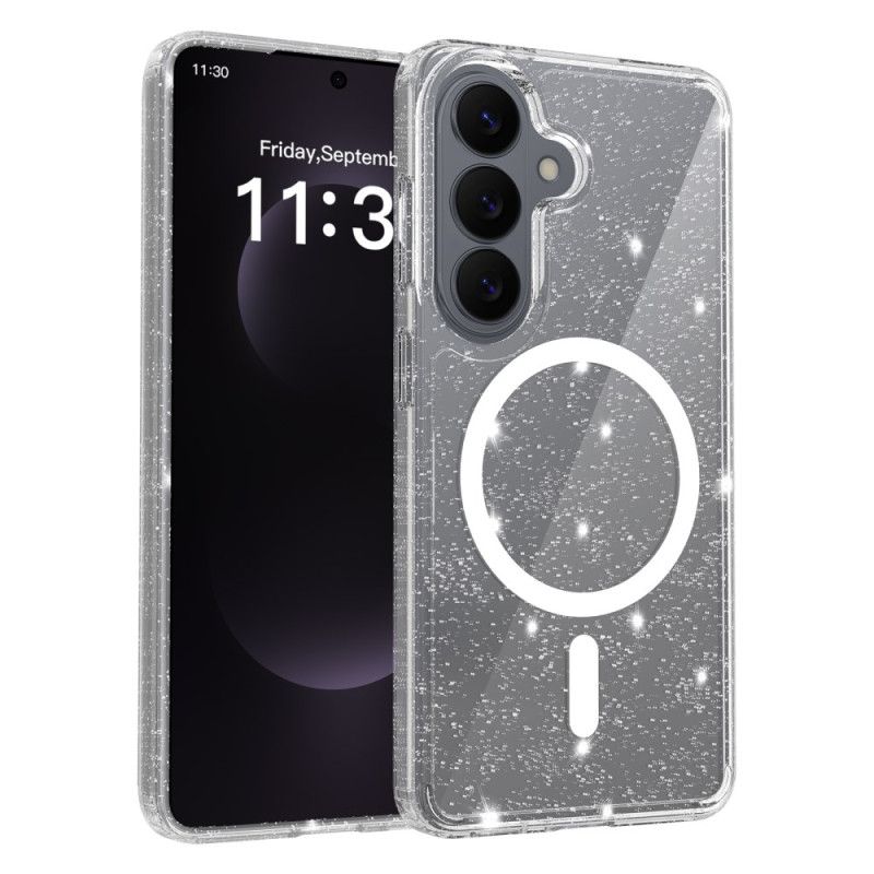 Etui Samsung Galaxy S26 Brokatowy Magnetyczny Portfel