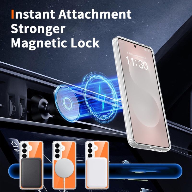 Etui Samsung Galaxy S26 Magnetyczne Z Odpornym Na Wstrząsy Szkłem Hartowanym