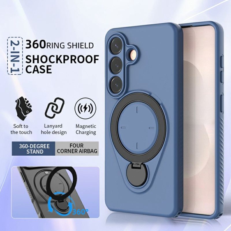 Etui Samsung Galaxy S26 Magnetyczny Obrotowy Uchwyt Na Pierścionek Etui Ochronne