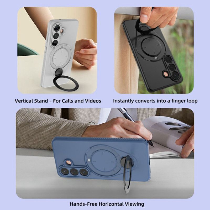 Etui Samsung Galaxy S26 Magnetyczny Obrotowy Uchwyt Na Pierścionek Etui Ochronne