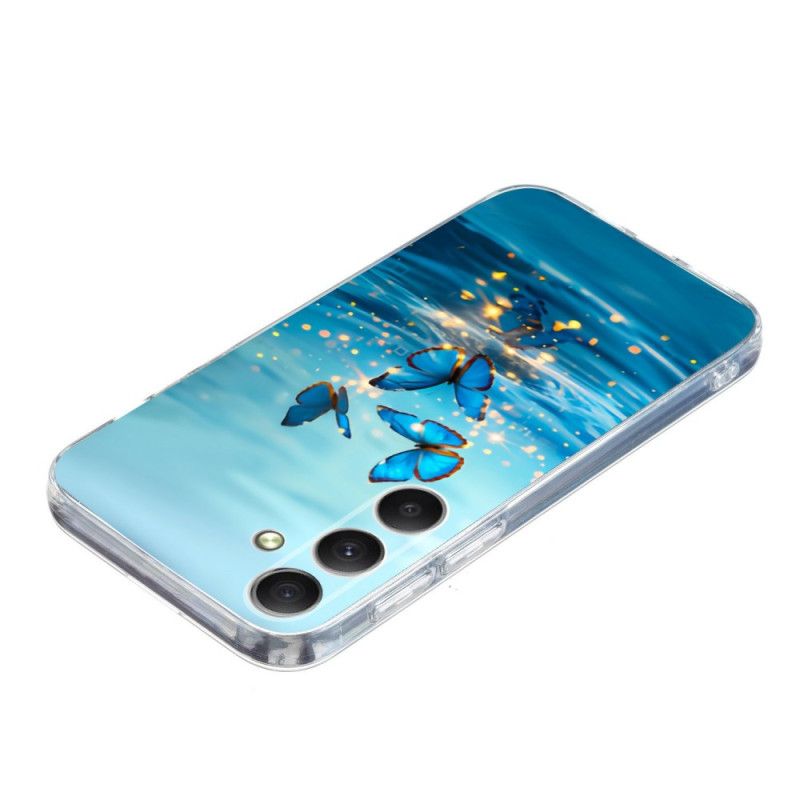 Etui Samsung Galaxy S26 Niebieskie Motyle