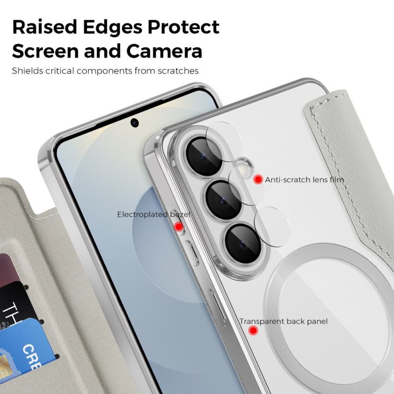 Flip Kotelot Samsung Galaxy S26 Uchwyt Na Kartę Rfid I Wyściełana Osłona Obiektywu