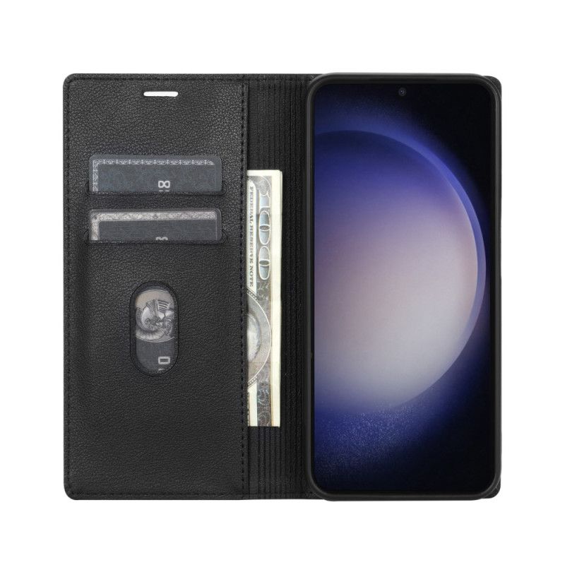 Flip Kotelot Samsung Galaxy S26 Zapięcie Magnetyczne Z Efektem Skóry