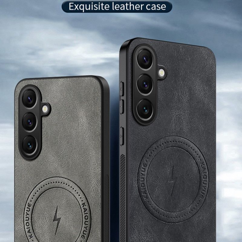 Futerały Samsung Galaxy S26 Etui Na Telefon Magnetyczny Z Efektem Skóry