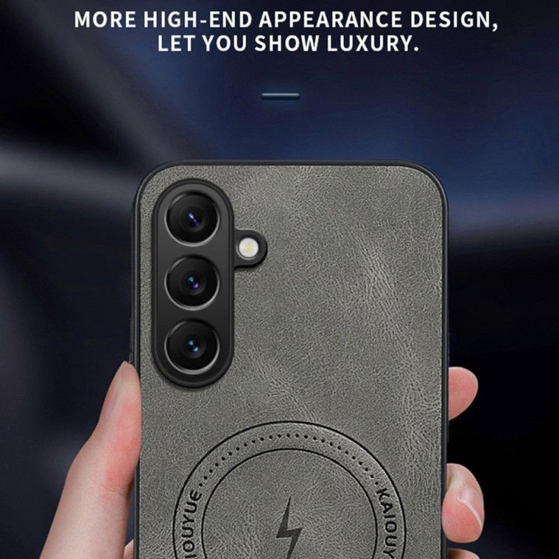 Futerały Samsung Galaxy S26 Etui Na Telefon Magnetyczny Z Efektem Skóry