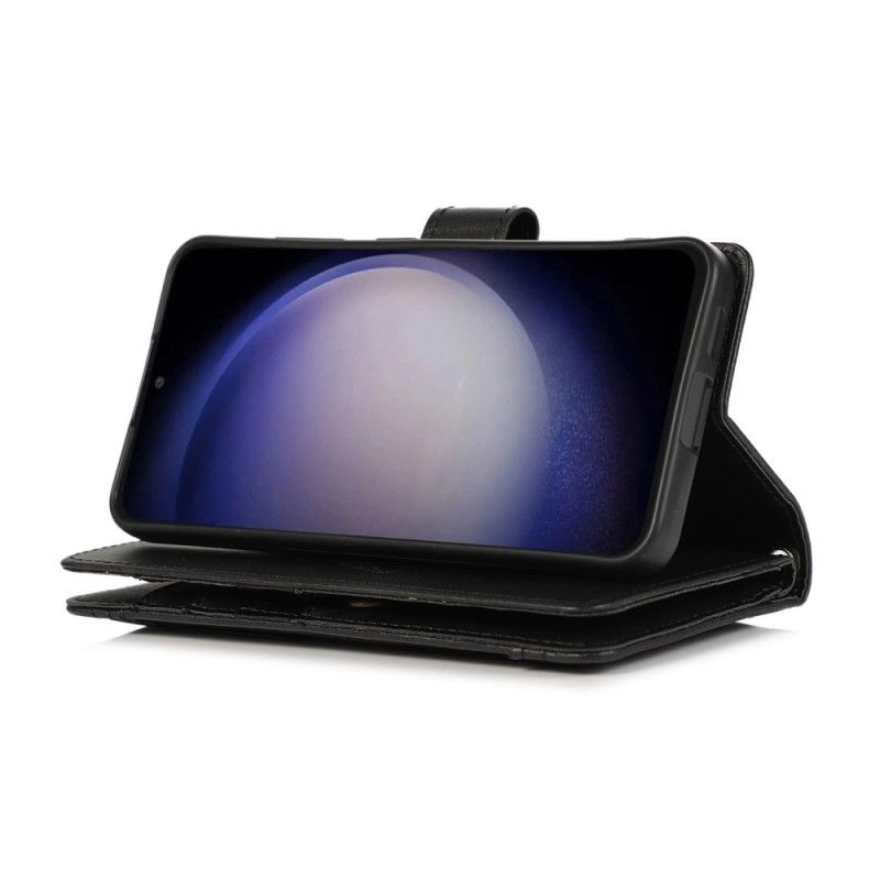 Skórzany Futerał Samsung Galaxy S26 Etui Na Telefon Magnetyczny Portfel I Smycz