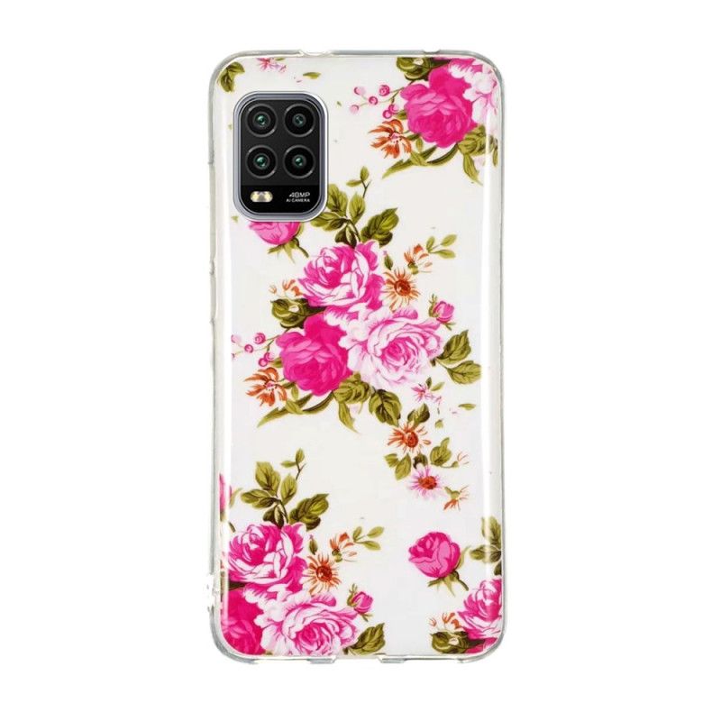 Etui Xiaomi Mi 10 Lite Fluorescencyjne Kwiaty Wolności