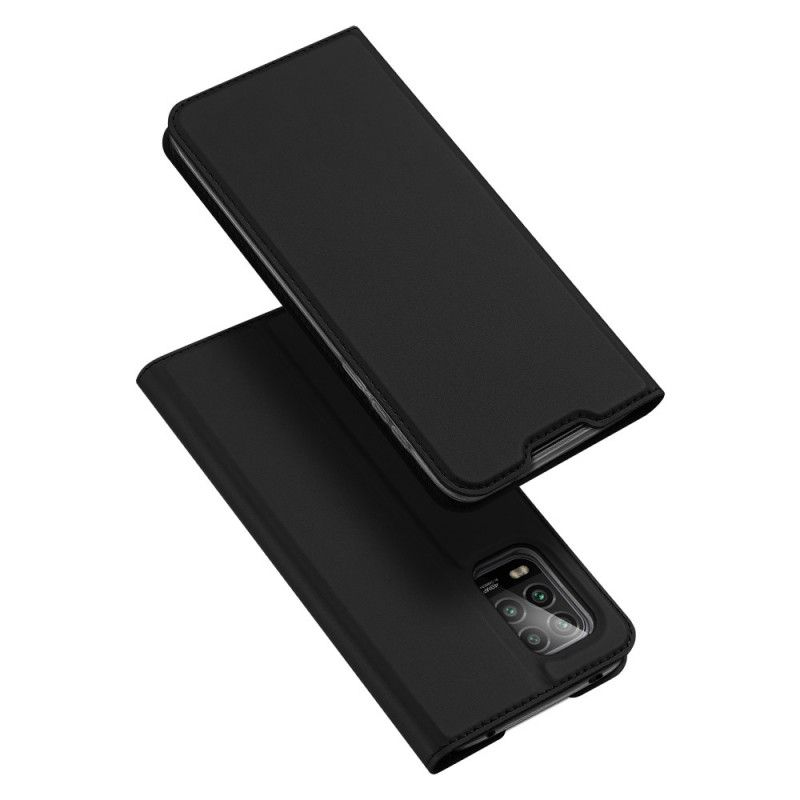 Flip Kotelot Xiaomi Mi 10 Lite Granatowy Czarny Etui na Telefon Skóra Pro Dux Ducis