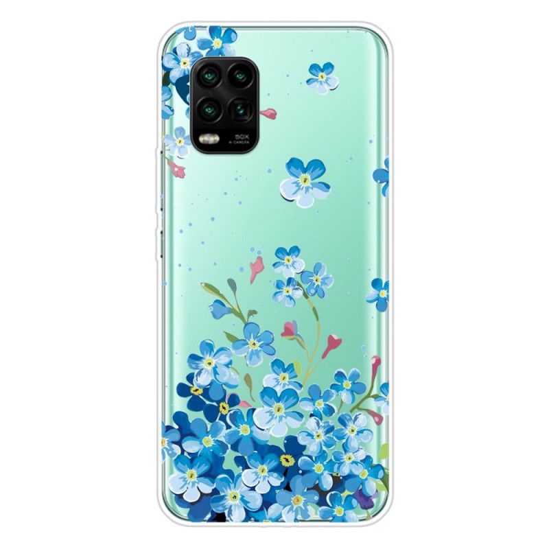 Futerały Xiaomi Mi 10 Lite Etui na Telefon Bukiet Niebieskich Kwiatów
