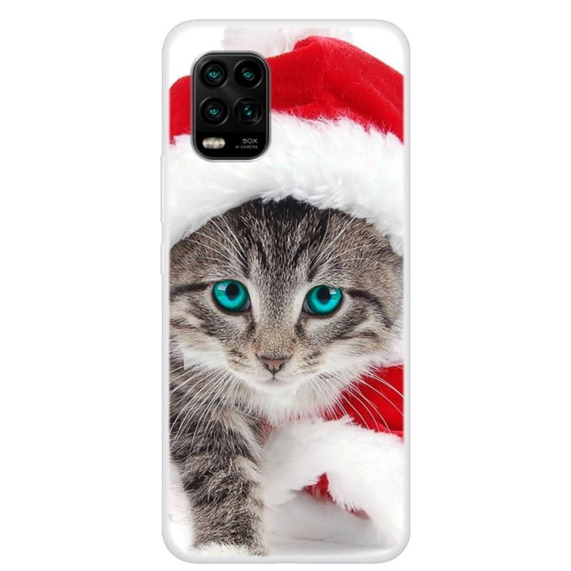 Futerały Xiaomi Mi 10 Lite Etui na Telefon Świąteczny Kot