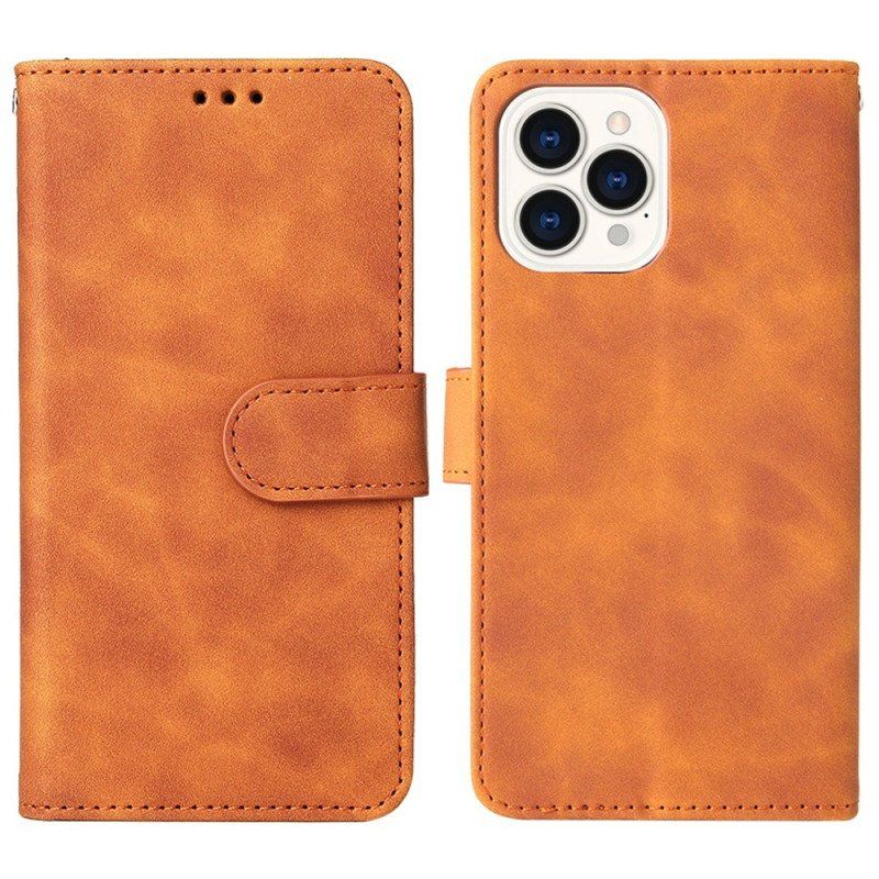 Etui Folio do iPhone 14 Plus Dotyk Skóry