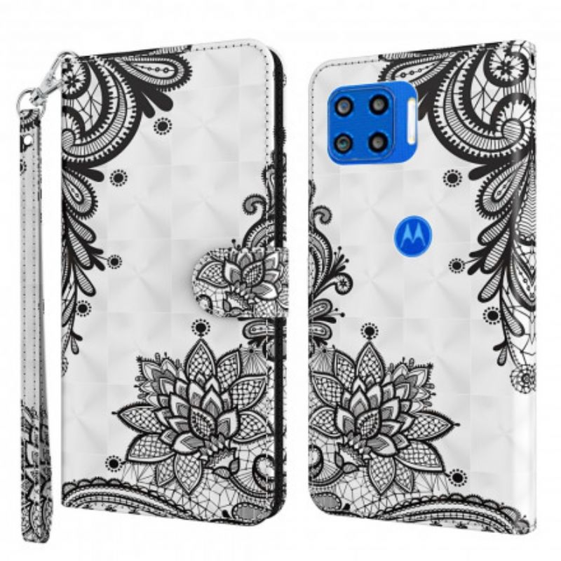 Etui Folio Do Moto G 5g Plus Szykowna Koronka