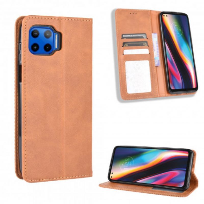 Flip Kotelot Moto G 5g Plus Etui Na Telefon Stylizowany Efekt Skóry W Stylu Vintage