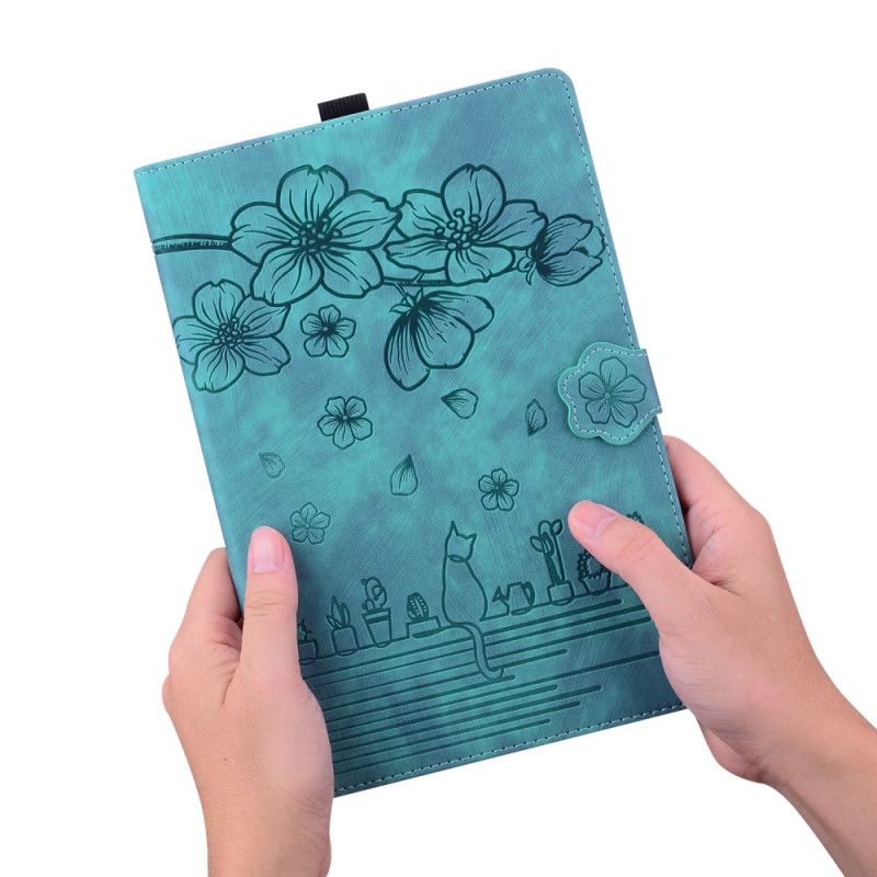 Obudowa Samsung Galaxy Tab S9 Ultra Etui Na Telefon Kot I Kwiaty