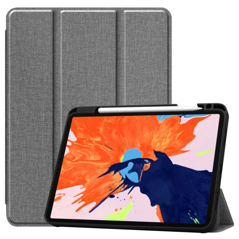 Eleganckie Dżinsy Z Teksturą iPad Pro 12.9" (2018) (2020) Szary Czarny