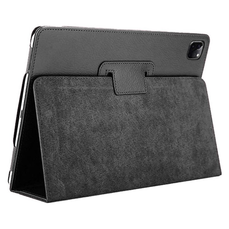 Etui Smart Case iPad Pro 12.9" (2018) (2020) Czerwony Czarny Lychee Surface