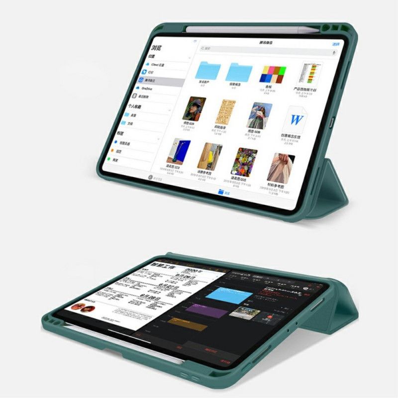 Inteligentna Obudowa iPad Pro 12.9" (2018) (2020) Szary Czarny Trzy Rolety 2.Generacji