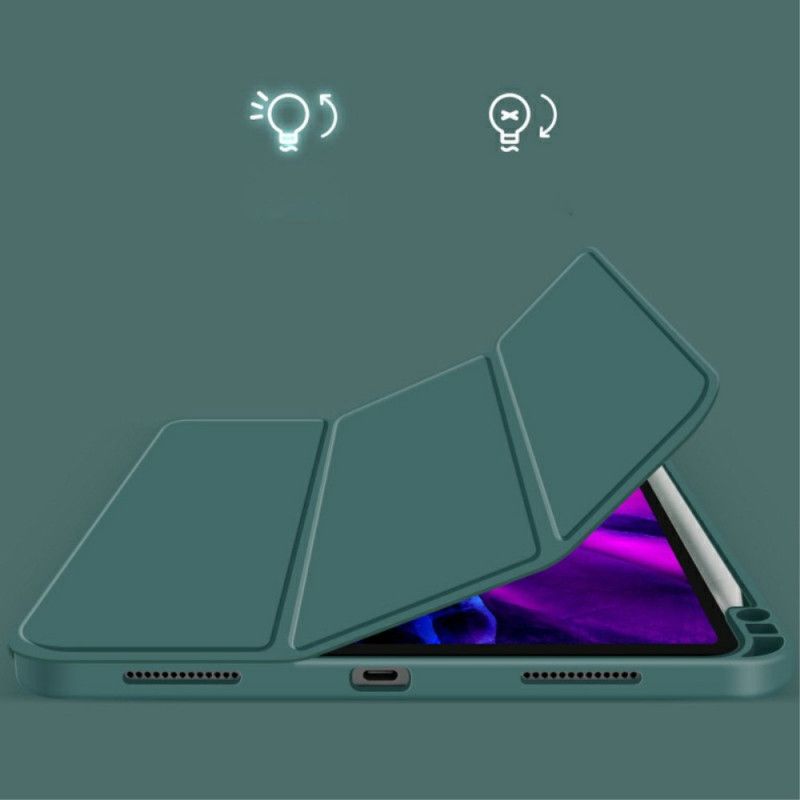Inteligentna Obudowa iPad Pro 12.9" (2018) (2020) Szary Czarny Trzy Rolety 2.Generacji
