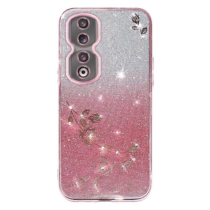 Etui do Honor 90 Pro Brokat W Kolorze Gradientowym