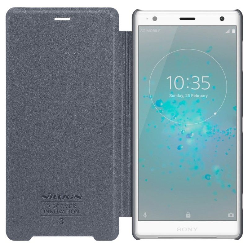 Flip Kotelot Sony Xperia XZ2 Złoty Nillkin Etui Ochronne