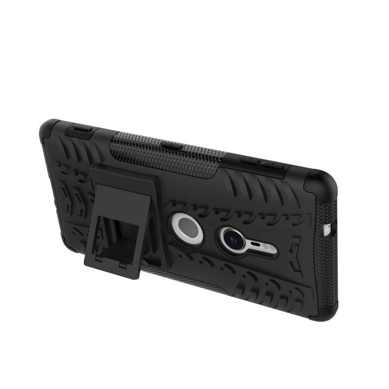 Futerały Sony Xperia XZ2 Biały Czarny Etui na Telefon Ultra Ultra Odporny Plus