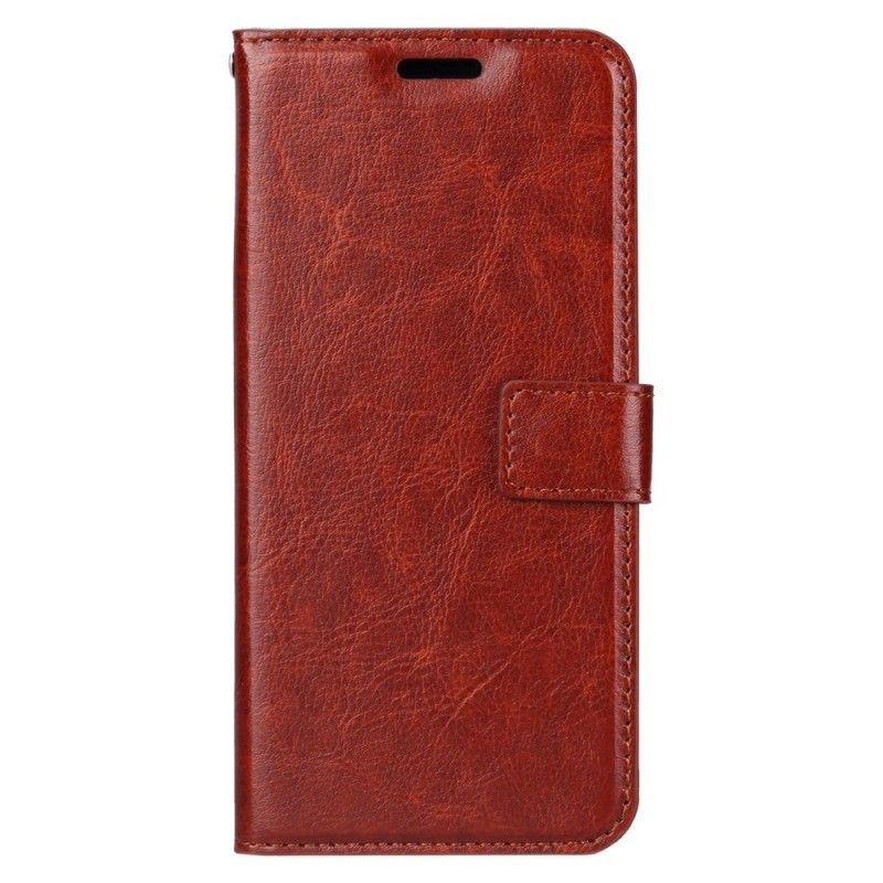 Etui Folio Huawei Y7 2019 Czerwony Czarny Nowoczesna Sztuczna Skóra Etui Ochronne