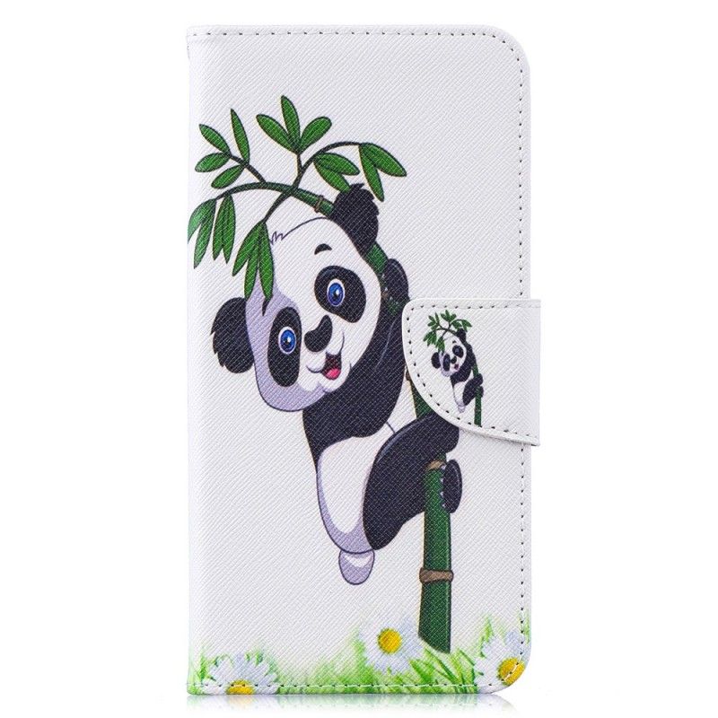 Etui Folio Huawei Y7 2019 Panda Na Bambusie