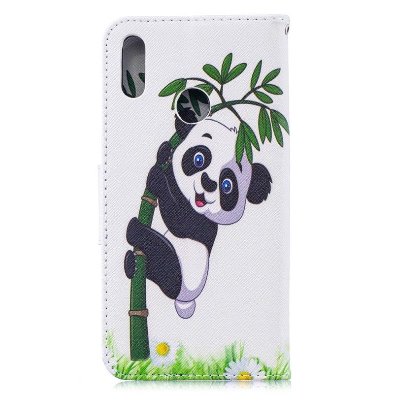 Etui Folio Huawei Y7 2019 Panda Na Bambusie