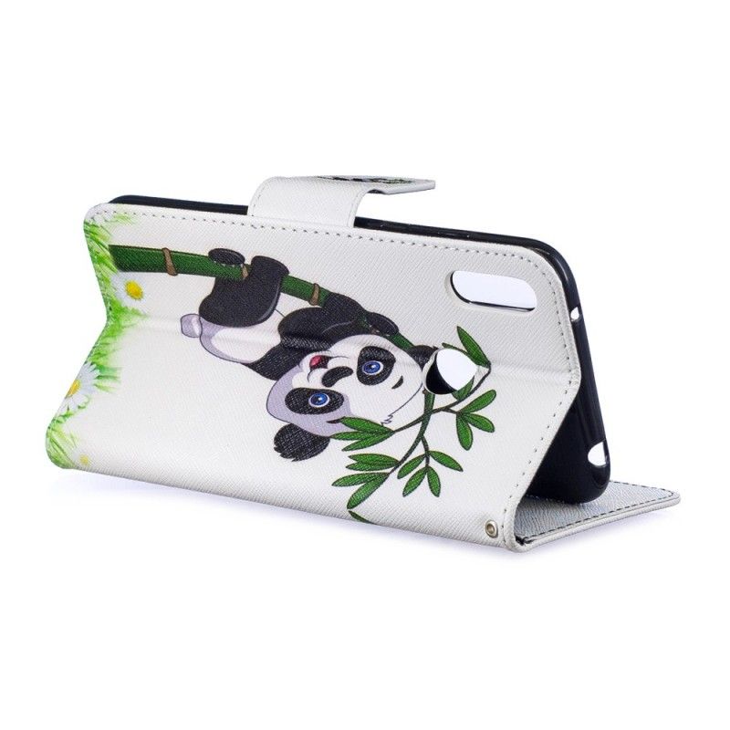 Etui Folio Huawei Y7 2019 Panda Na Bambusie