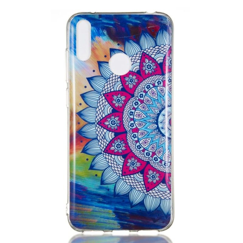 Futerały Huawei Y7 2019 Etui na Telefon Mandala W Kolorze Fluorescencyjnym