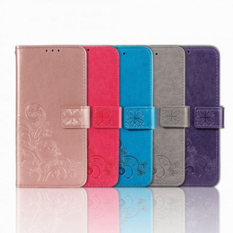 Etui Folio Samsung Galaxy Z Fold 3 5g Kwiaty Z Paskiem Etui Ochronne