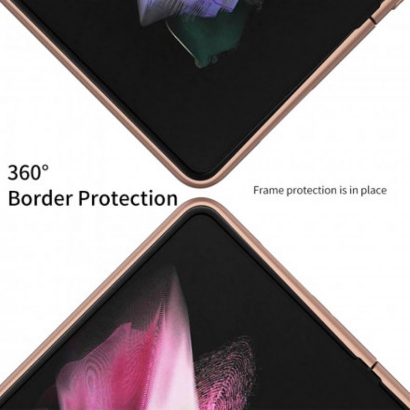 Etui Samsung Galaxy Z Fold 3 5g Litchi Skórzane Wsparcie Gkk
