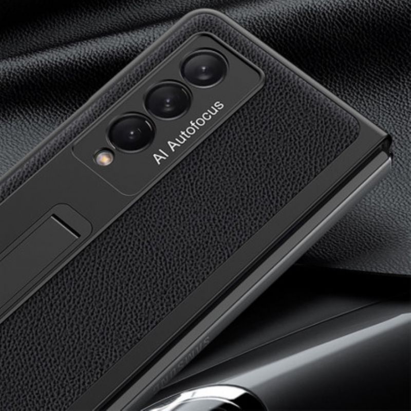 Etui Samsung Galaxy Z Fold 3 5g Woven Leather Support Gkk Etui Ochronne