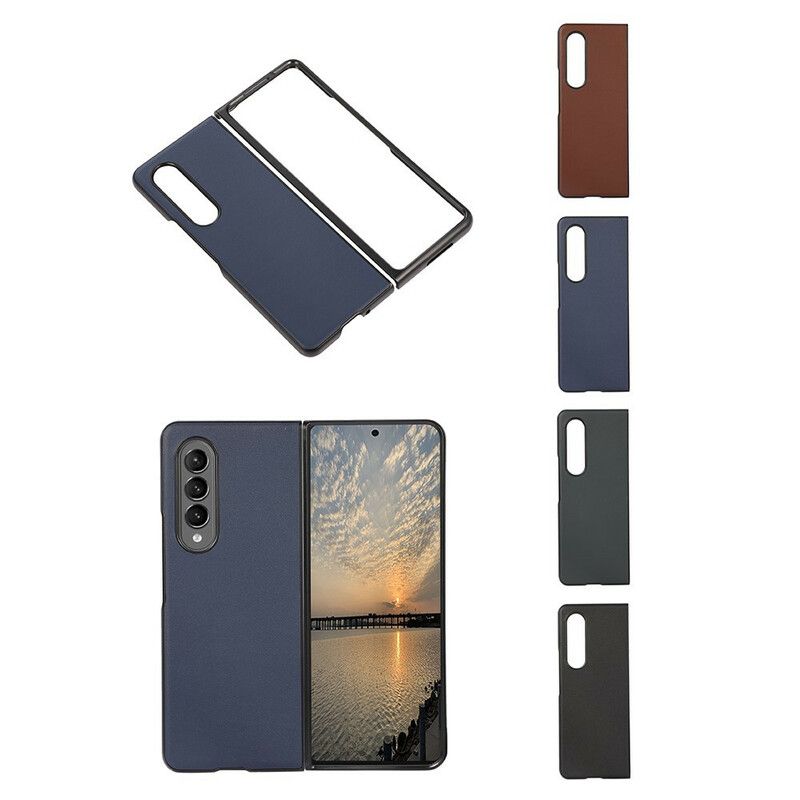 Futerały Samsung Galaxy Z Fold 3 5g Etui Na Telefon Projekt Z Prawdziwej Skóry