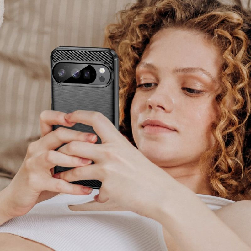 Etui Do Google Pixel 10 / 10 Pro Szczotkowane Włókno Węglowe