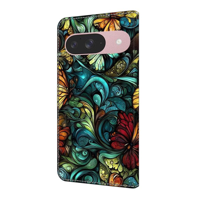 Etui Folio Do Google Pixel 10 / 10 Pro Rośliny Akwarelowe