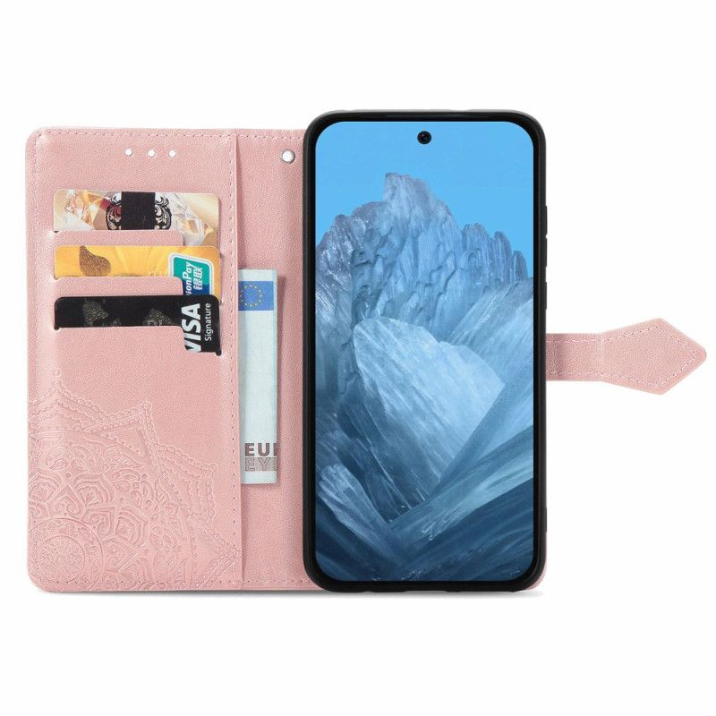 Etui Folio Google Pixel 10 / 10 Pro Pasek Barokowy Z Mandalą Etui Ochronne