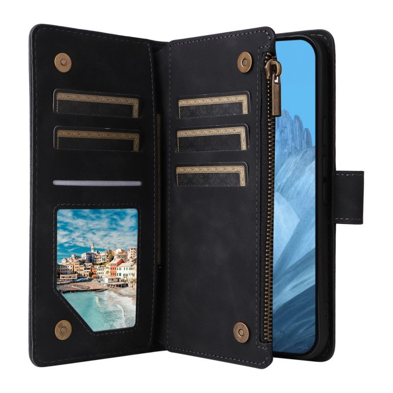 Etui Folio Google Pixel 10 / 10 Pro Portfel Saszetka Zapinany Na Zamek