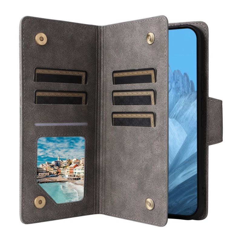 Etui Folio Google Pixel 10 / 10 Pro Portfel Z Efektem Zamszu Etui Ochronne