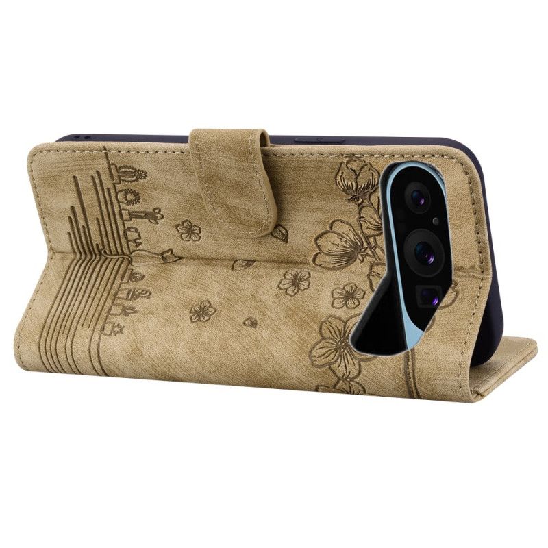 Etui Folio Google Pixel 10 / 10 Pro Scena Z Kotem Etui Ochronne