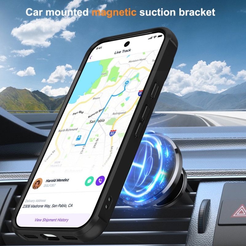 Etui Google Pixel 10 / 10 Pro Kompatybilny Z Magsafe Z Pierścieniem Magnetycznym Etui Ochronne