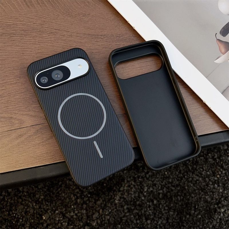 Etui Google Pixel 10 / 10 Pro Kompatybilny Z Magsafe Tekstura Włókna Węglowego Etui Ochronne