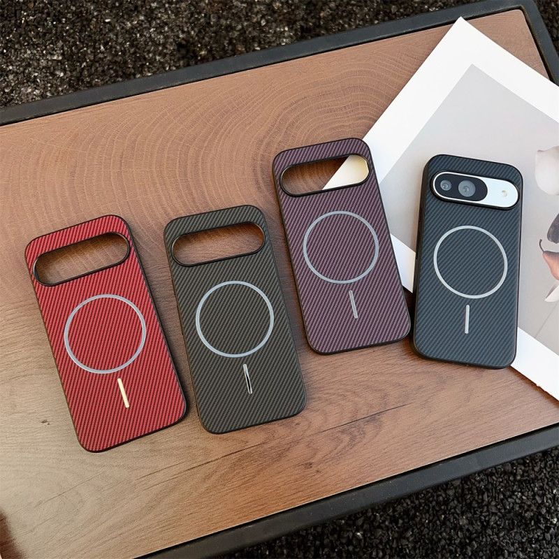 Etui Google Pixel 10 / 10 Pro Kompatybilny Z Magsafe Tekstura Włókna Węglowego Etui Ochronne