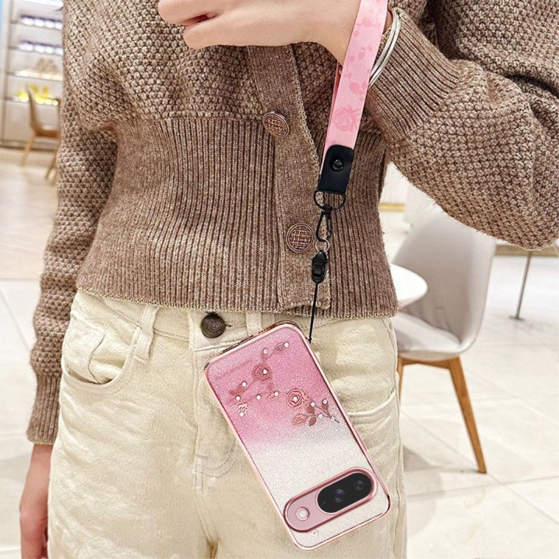 Etui Google Pixel 10 / 10 Pro Kryształki Kadem I Pasek Etui Ochronne