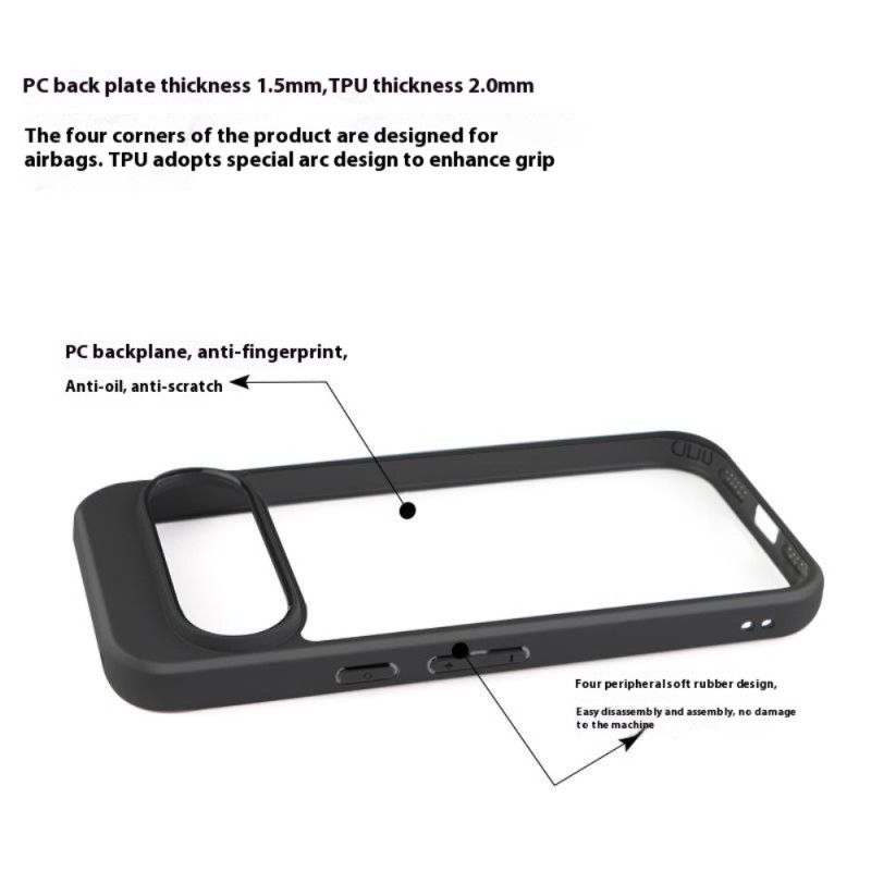 Etui Google Pixel 10 / 10 Pro Przezroczysty Design Z Silikonową Obwódką